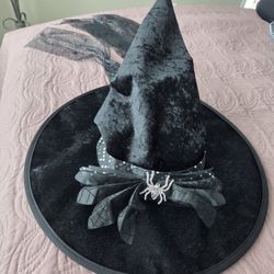 Adult Halloween Velvet Witch's Hat