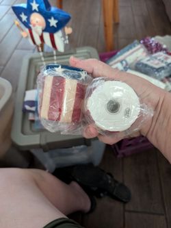 Fourth of July Patriotic Salt and Pepper Shakers