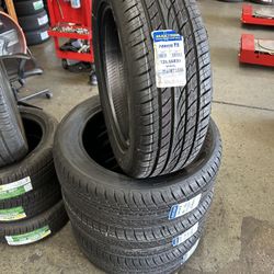 New Tire 235/55R20 Maxtrek Fortis T5 105H Set Of 4 Tires Free Mount Balance installed