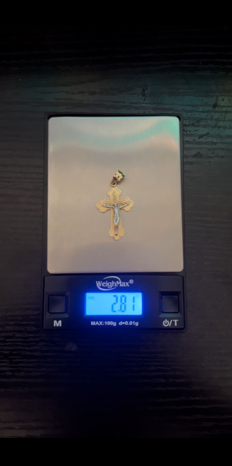 gold 14k cross pendant