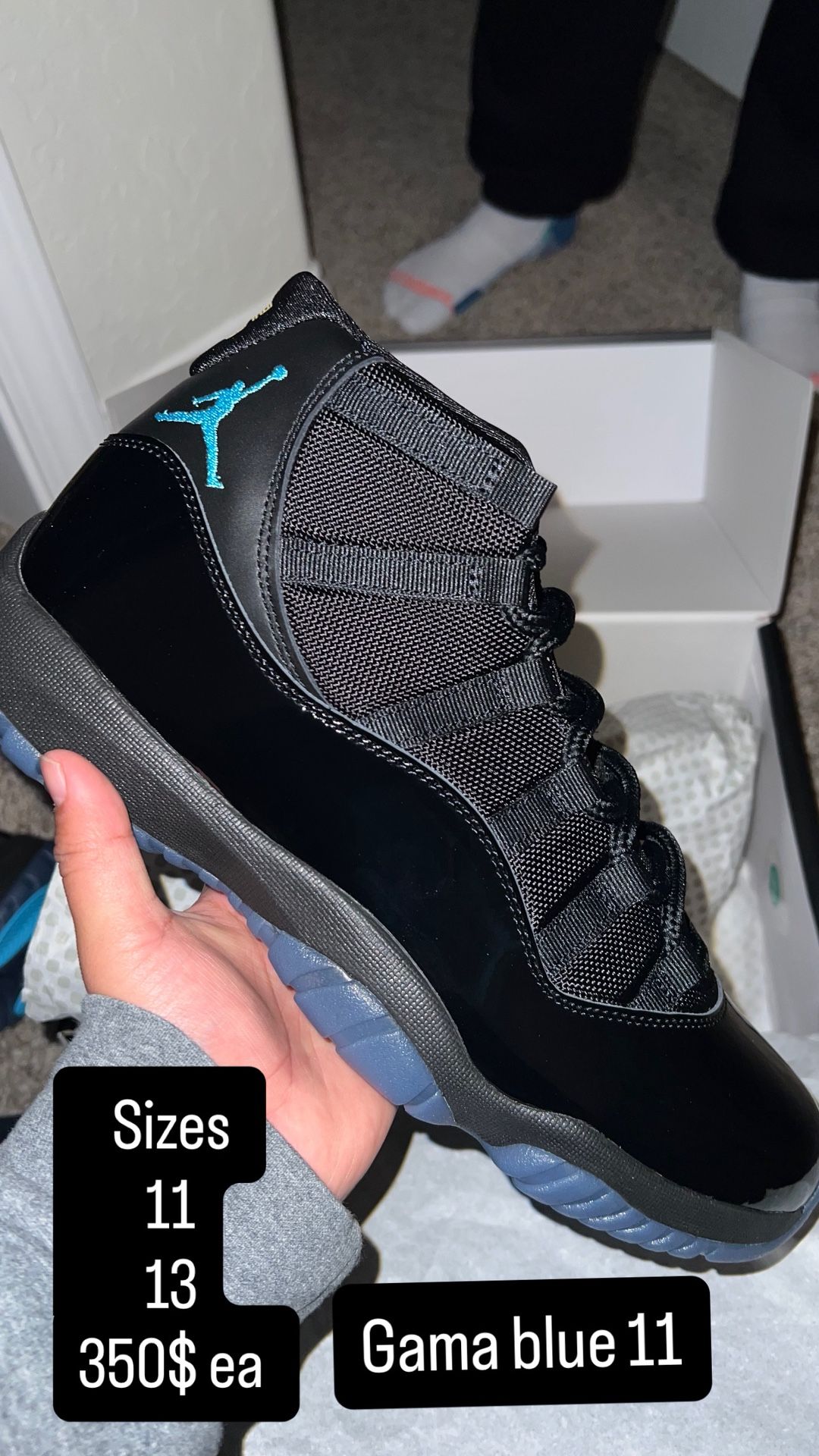 Gama Blue 11s Sizes 11 And 13