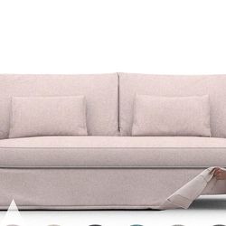 Flamingo Pink Three Seater Couch Cover