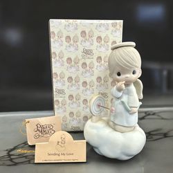 Enesco 1985 Precious Moments Sending My Love Boy Cupid Angel 100056