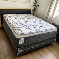 Queen Size Mattress 14” Inches Thick Pillow Top. Quality and Comfort,  Available All Sizes. New From Factory. Same Day Delivery