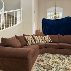 Small Brown Sectional