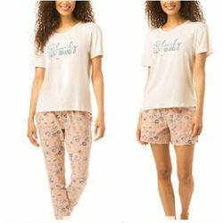 Lucky Brand Ladies 3 Piece Pajama Set  L,xl Xxl Available 