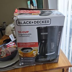 Black + Decker 12 cup coffee maker for sale