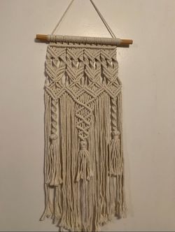 Boho style wall hanging macrame