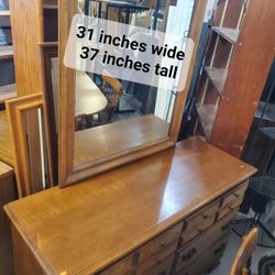 Vintage Dresser And Mirror 
