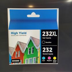 232XL Ink Cartridge Combo 4 Color Pack, Epson Workforce & Expression