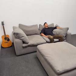 Mini Cloud Couch (3 pc Modular) Down Feather 🪶  Warning: Extremely Comfortable - Can Deliver