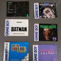 Nintendo Gameboy Manual Lot