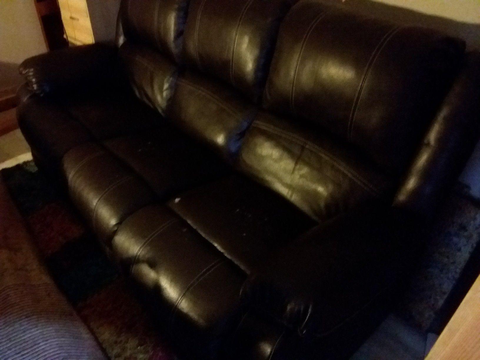 LEATHER SOFA RECLINER