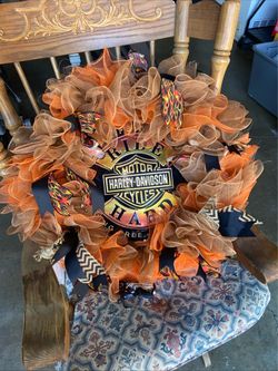Harley Davidson wreath