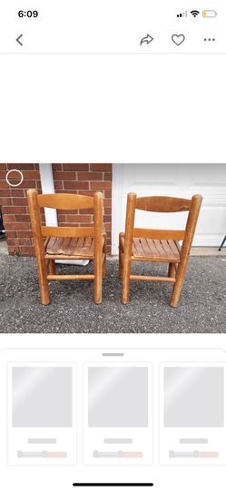 Kids Wood Chairs (2) 