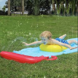 New Inflatable Water Slide for Big Kids w/ 19.1ft Attachable Slide