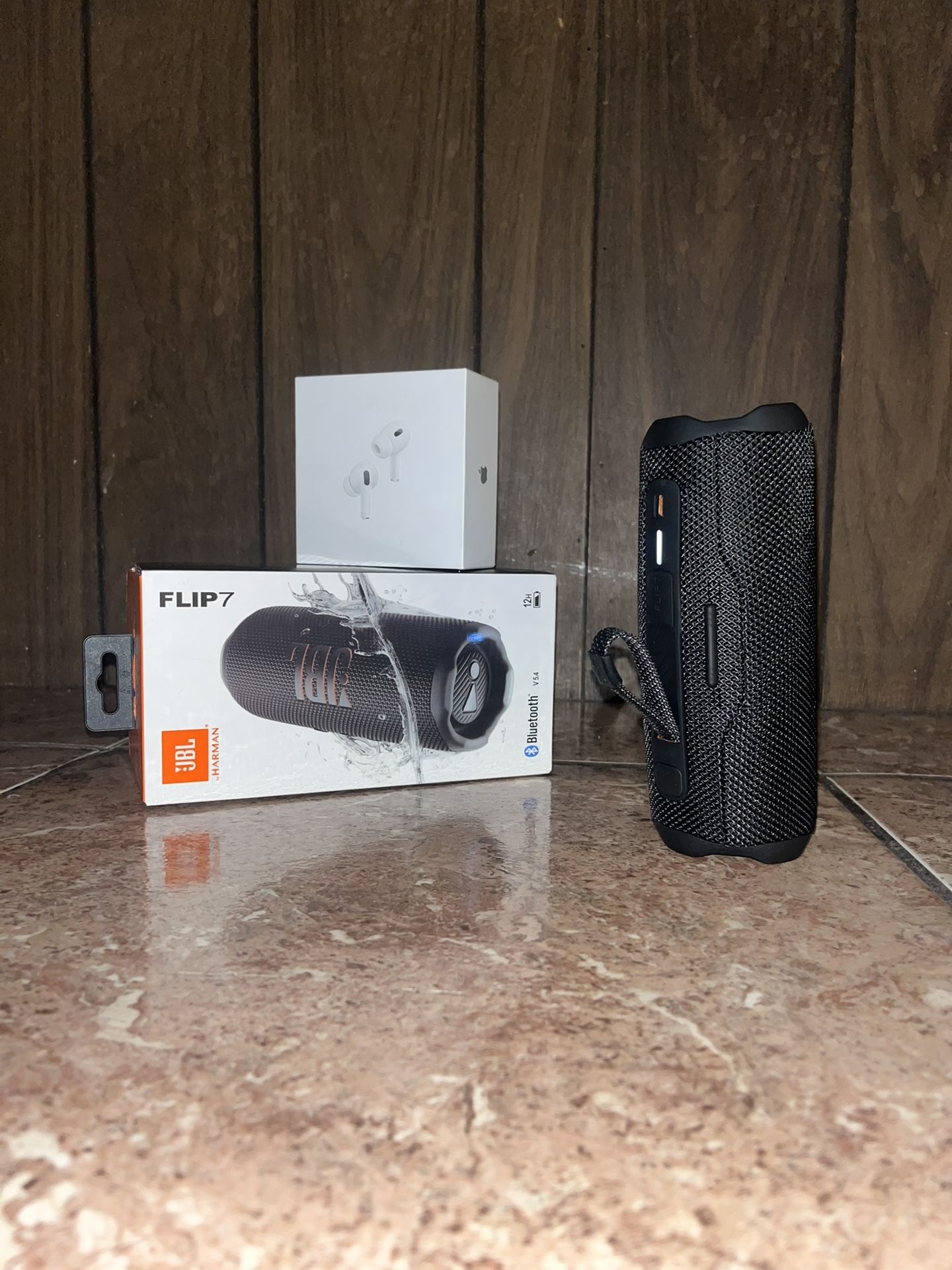 AirPods And Jbl Flip 7