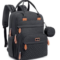 Babbleroo Water Resistant Diaper Bag Backpack with Changing Pad