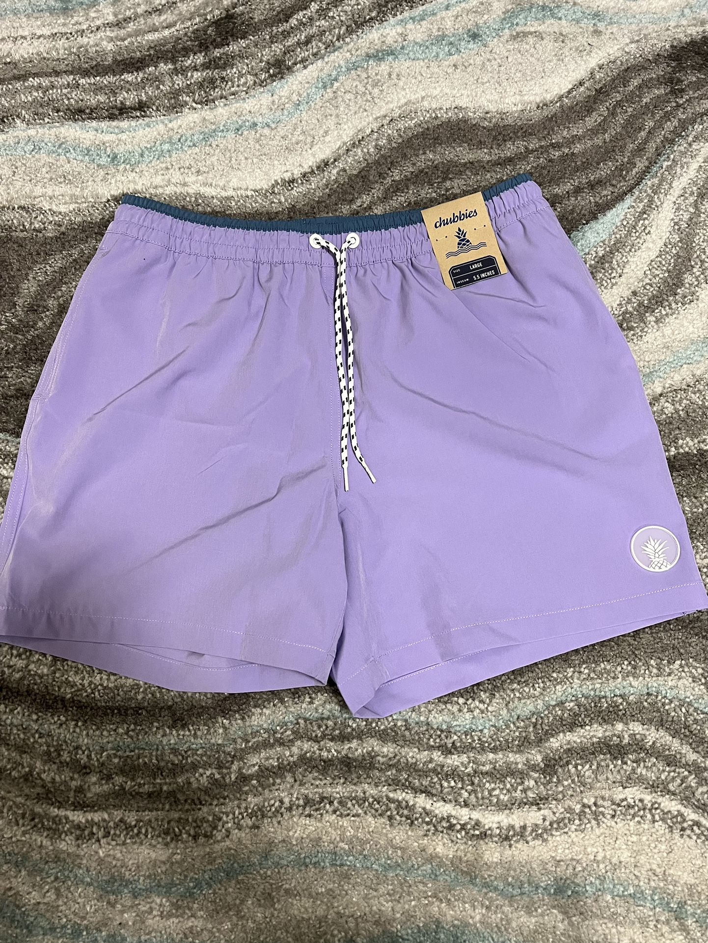 Men’s Chubbies Swim Trunks Bathing Suit Gym Casual Shorts NEW Size Large