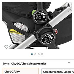 Baby Jogger/Graco Car Seat Adapters for City Select and City Select LUX Strollers, Black