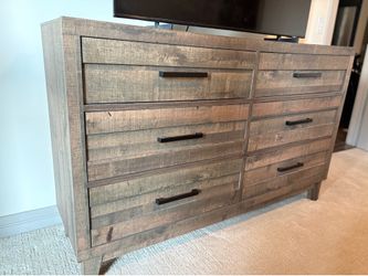 Rustic 6-Drawer Dresser
