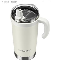 Only In Black New  Iced Coffee & Smoothies – Never Drink from a Moldy Lid Again: 20oz Hygienic Tumbler, 100% Leakproof Lid & Removable Foldable Spout.