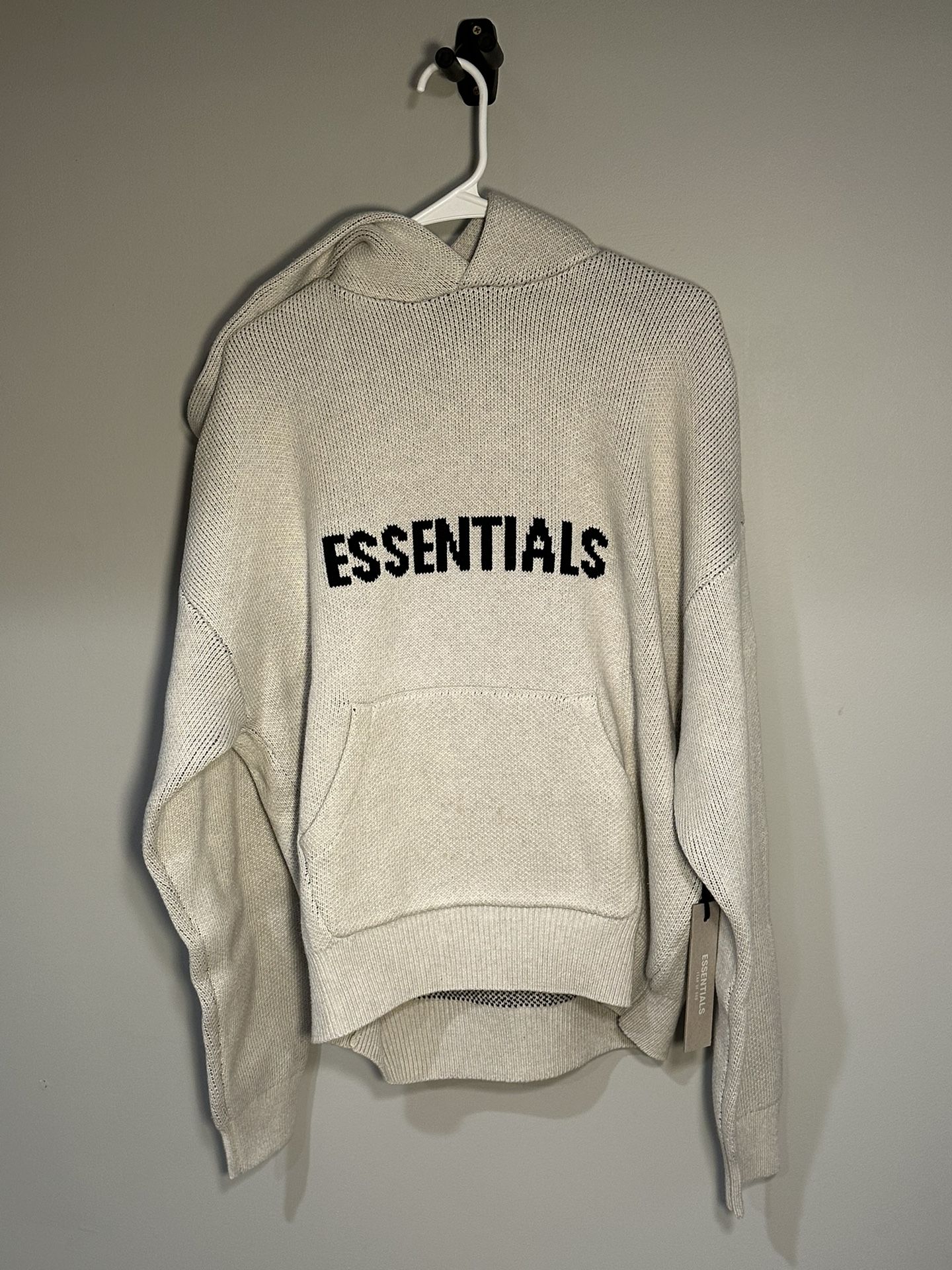 *NEW* Fear Of God Essentials Knit Hoodie | “Oatmeal” | Size Small