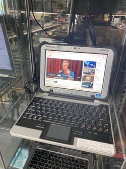 💻🔥 **PANASONIC TOUGHPAD FZ-G1 – $140!** 🔥 💥 **RUGGED TOUCHSCREEN LAPTOP!** ✅ **Processor:** Intel Core i5-3437U @ 1.90GHz ⚡ **RAM:** 8GB 💾