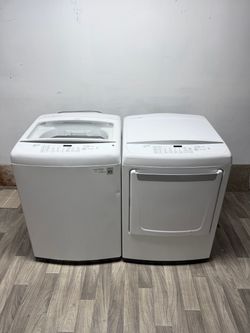 LG washer and gas dryer laundry set