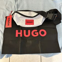 Boss Hugo Boss Mens Light Grey Polyester Ethon Belt Bag