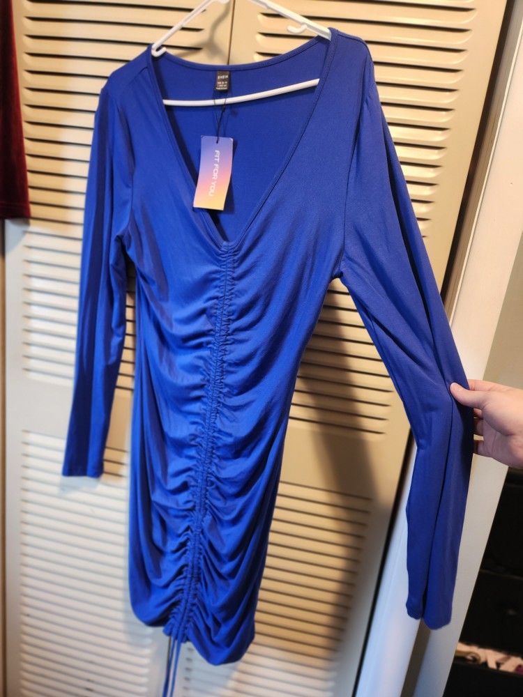 Brand New , Sexy Dress Blue Size Large