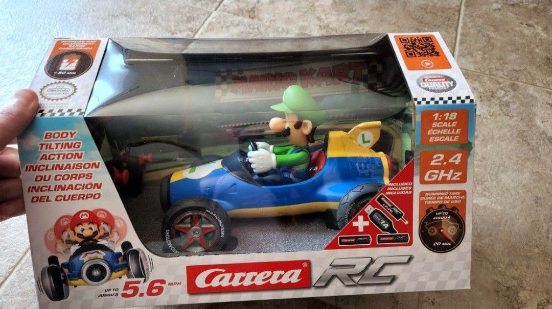 Mario Kart Remote Control RC Car Luigi New