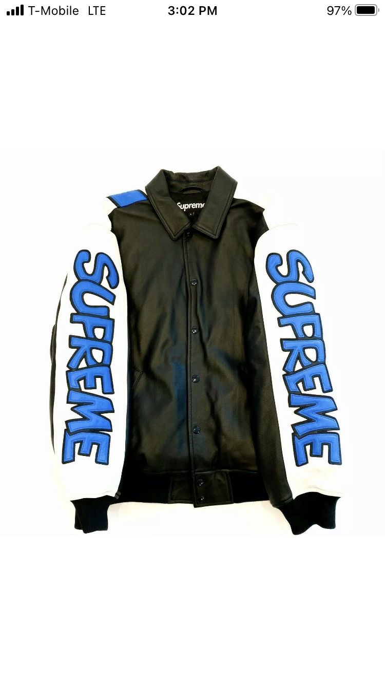 Supreme Smurf’s Large Black Varsity Jacket