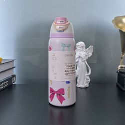 owala 24oz/32OZ Insulated Stainless Steel Water Bottle Double-Layer Kettle With Straw Vacuum Flasks For Sports Travel