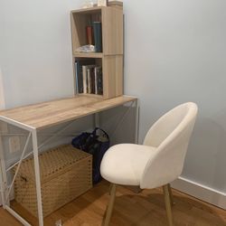 Canvas foldable Desk with Chair