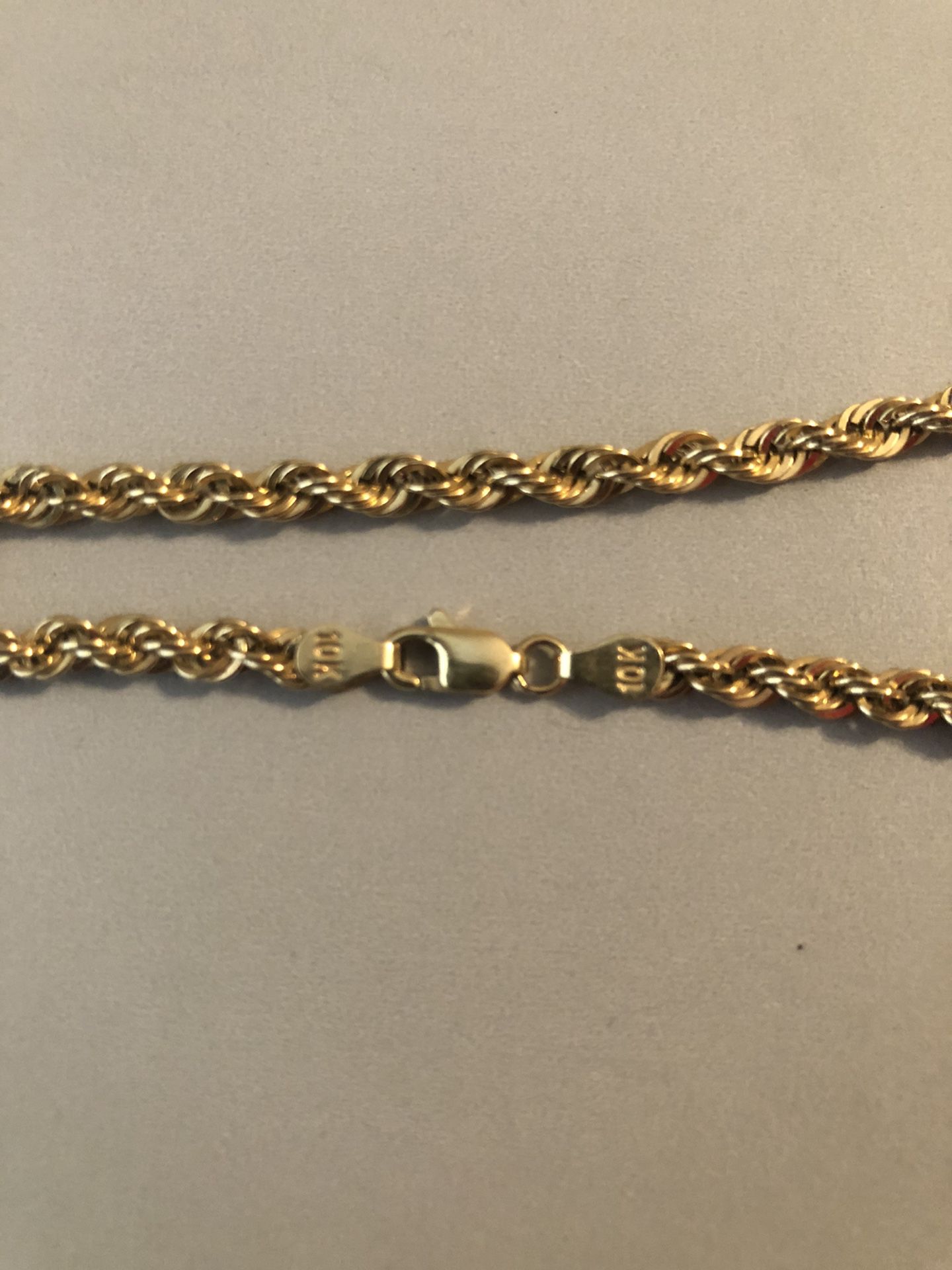 10k gold chain 100% authentic