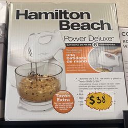 Hamilton Beach. Hamilton Beach 6cpeodtburst Power Deluxe™ BATIDORA DE PIE DE 6 VELOCIDADES