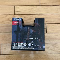 TKO Set Of 2- 3 LBS (4.5KG) Each HEX Dumbbells For Strength & cardio Total 6 LB