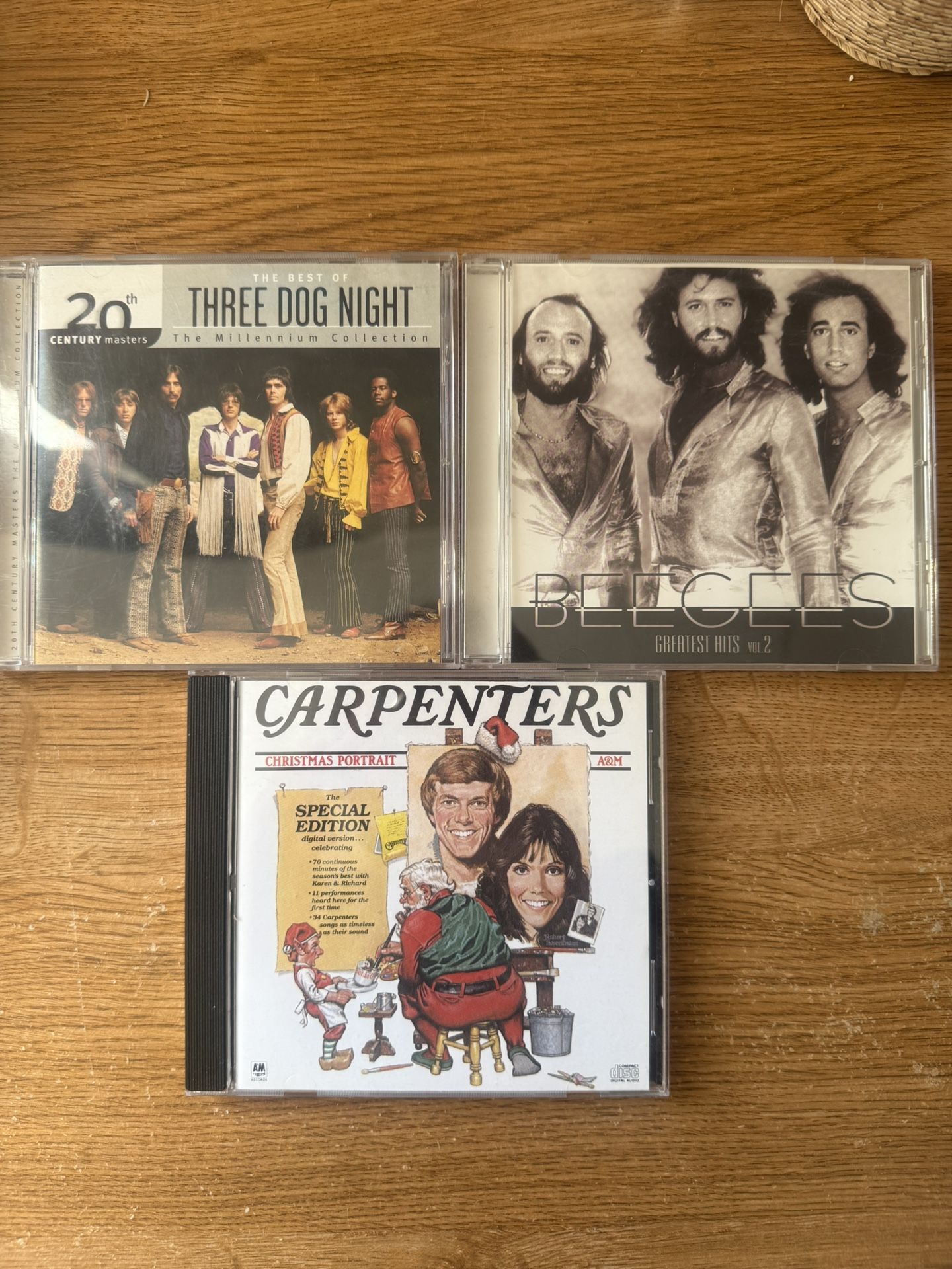 3 CDs Bundle - Beetles, BeeGees, Carpenters