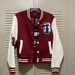 True Religion XS Fleece Varsity Jacket