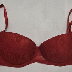 Red Lace Bra 34C