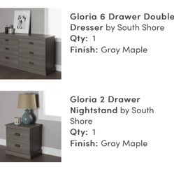 Twin Bed, Drawer And Night Stand For Sale