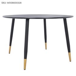 Black Round Table 