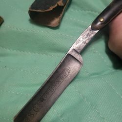 Genuine Vintage Early 1900s Straight Razor George Butler & Co Sheffield England Unexcelled Silver Steel