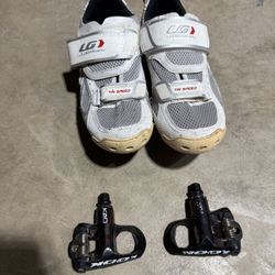 Cycling Shoes/pedals Size 9.5 (43)