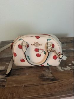 Coach cherry purse