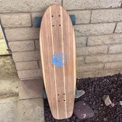 White Wave Longboard (Blue) 