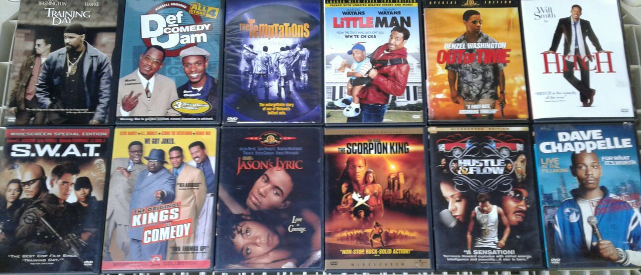 12 - GREAT DVD MOVIES - MOTOWN'S THE TEMPTATIONS, JASON 'S LYRIC, OUT OF TIME, ETC....