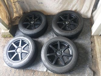 17” Raceline Wheels / Rims with Studded Winter Tires 5x110/5x112 Federal Himalaya WS2 Tires