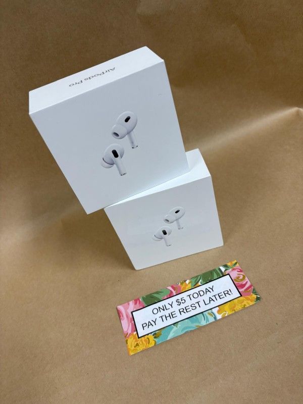 Apple Airpods Pro 2 Wireless Headphones New - Pay $1 today and pay the rest later -